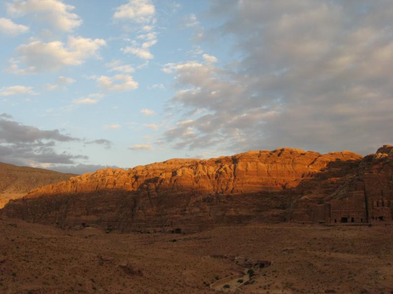 sunset in Petra