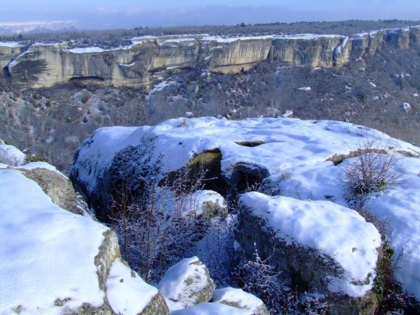 Пещерный город Эски-Кермен. Неповторимые пейзажи зимнего Крыма, 05.01.2009