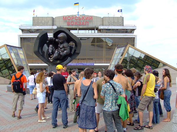 Экскурсия по Одессе для участников &amp;quot;проекта 789&amp;quot;. Морвокзал, 8.08.2009