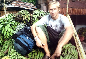 Михаил Павлюк на банановозе. Южная Суматра